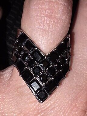 Bella Luce Black Onyx Chevron Ring
